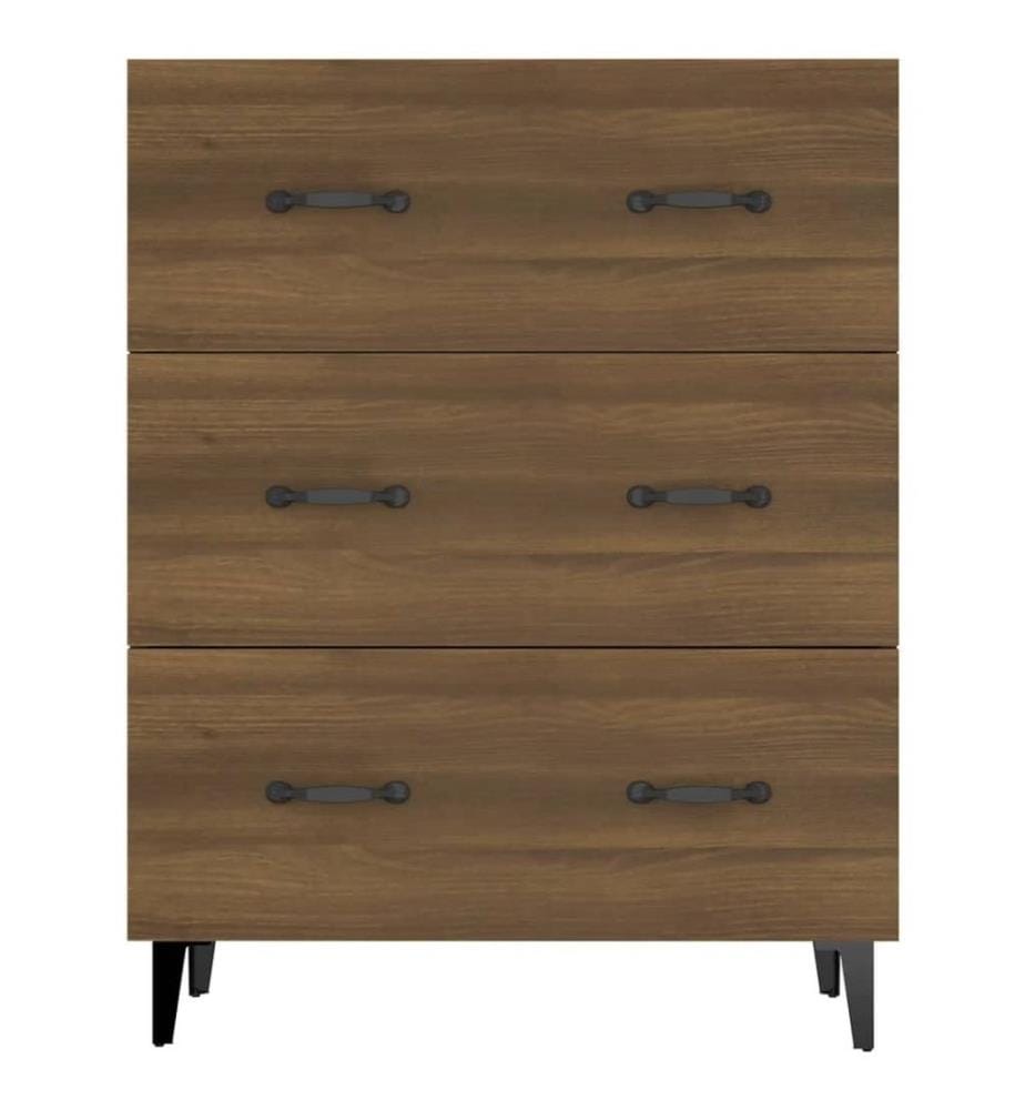 Sideboard Braun Eichen-Optik 69,5x34x90 cm Holzwerkstoff