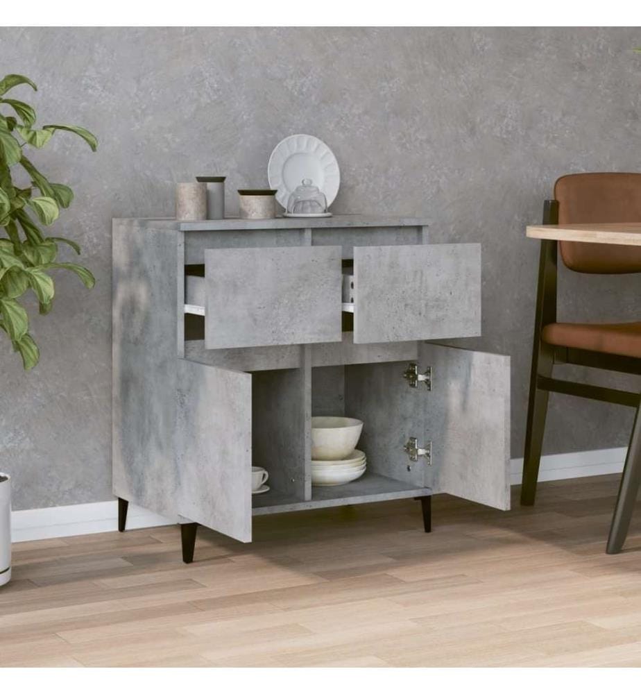Sideboard Betongrau 60x35x70 cm Holzwerkstoff