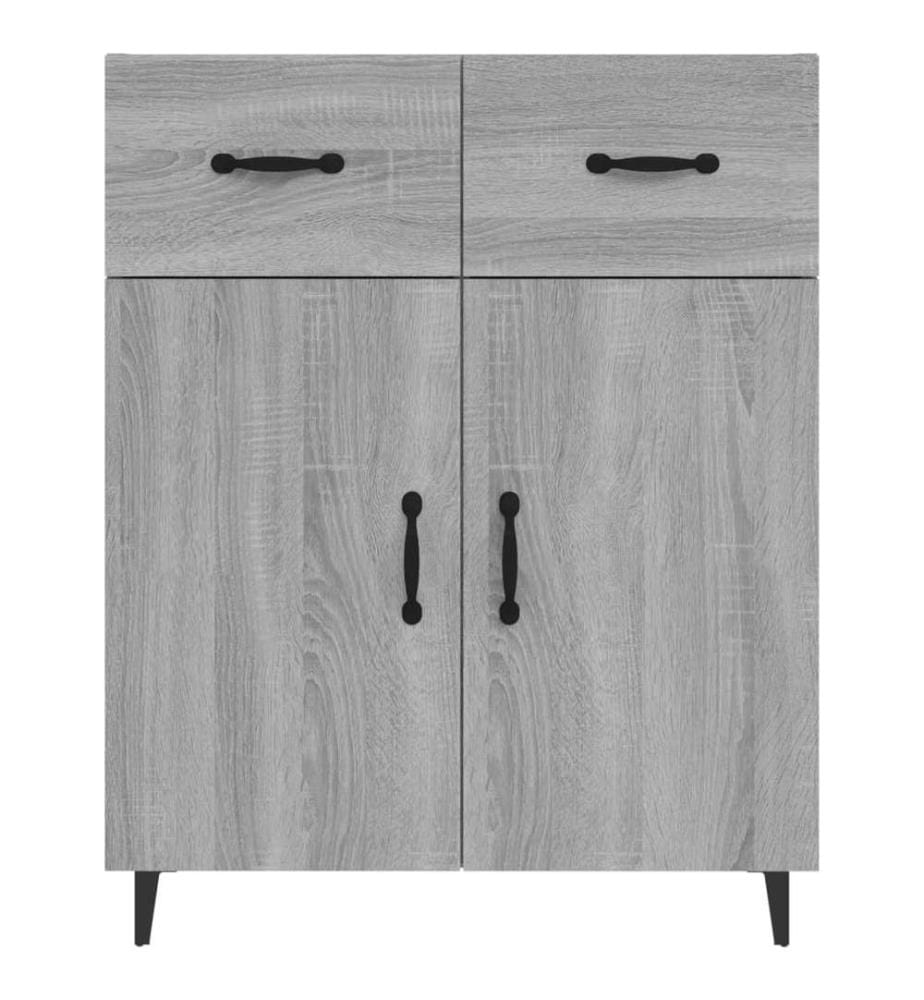 Sideboard Grau Sonoma 69,5x34x90 cm Holzwerkstoff