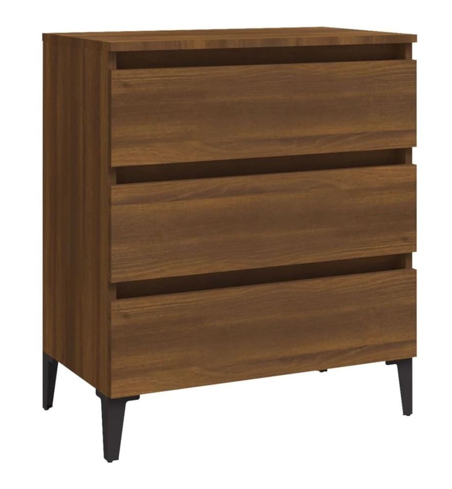 Sideboard Braun Eichen-Optik 60x35x69 cm Holzwerkstoff