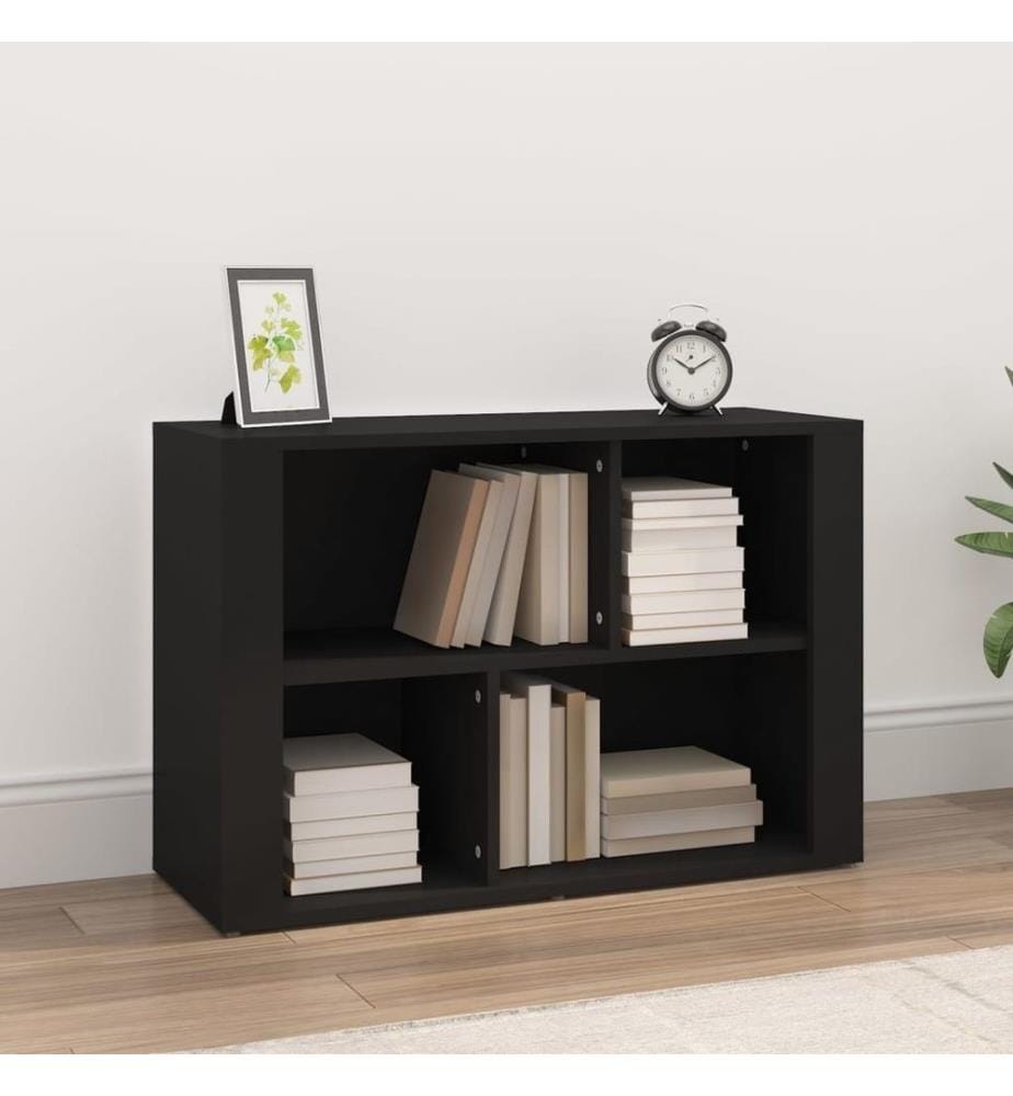 Sideboard Schwarz 80x30x54 cm Holzwerkstoff