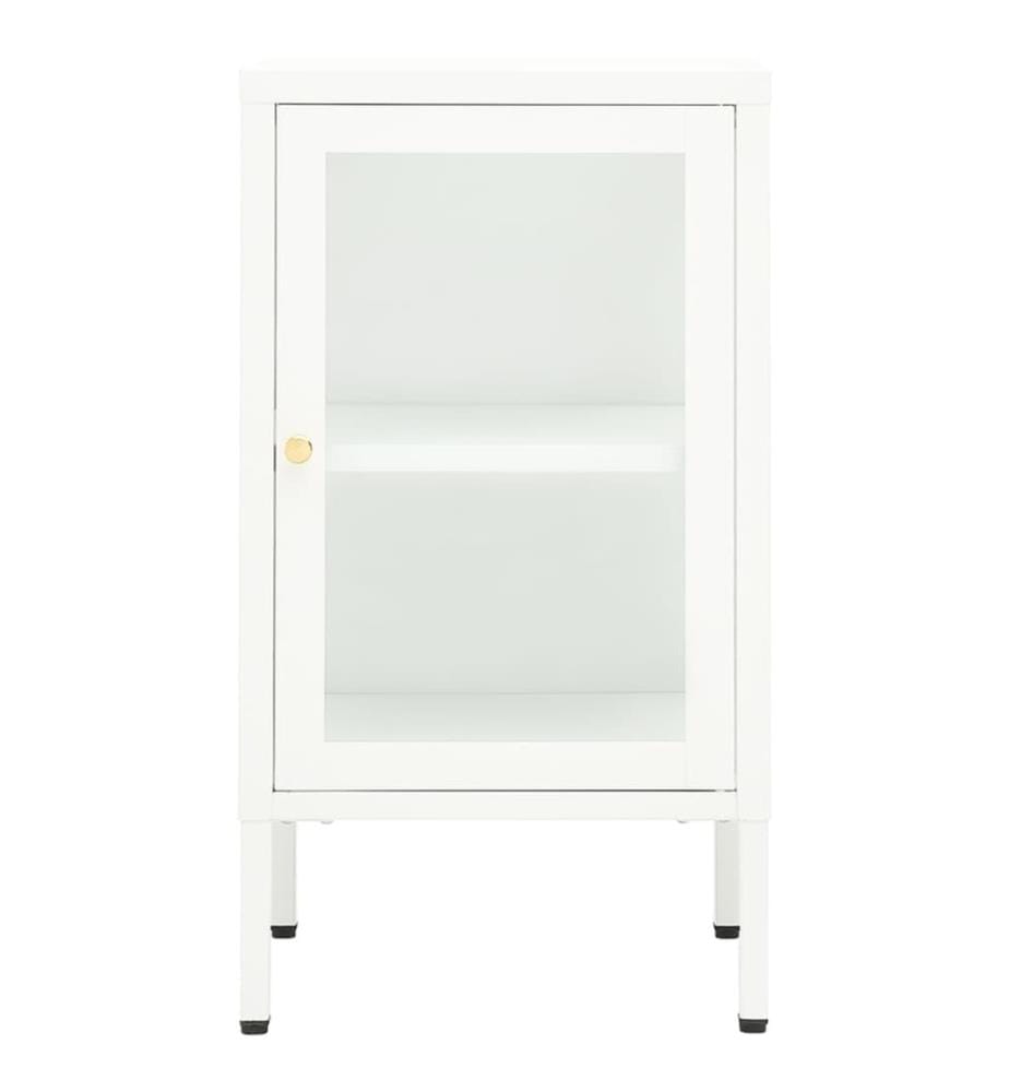 Sideboard 38x35x70 cm Metall und Glas