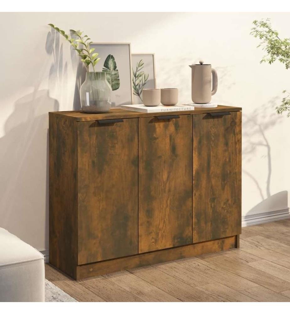 Sideboard Räuchereiche 90,5x30x70 cm Holzwerkstoff