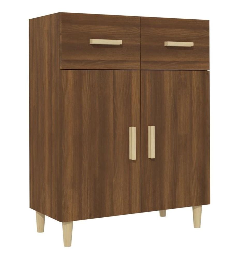 Sideboard Braun Eichen-Optik 69,5x34x89 cm Holzwerkstoff
