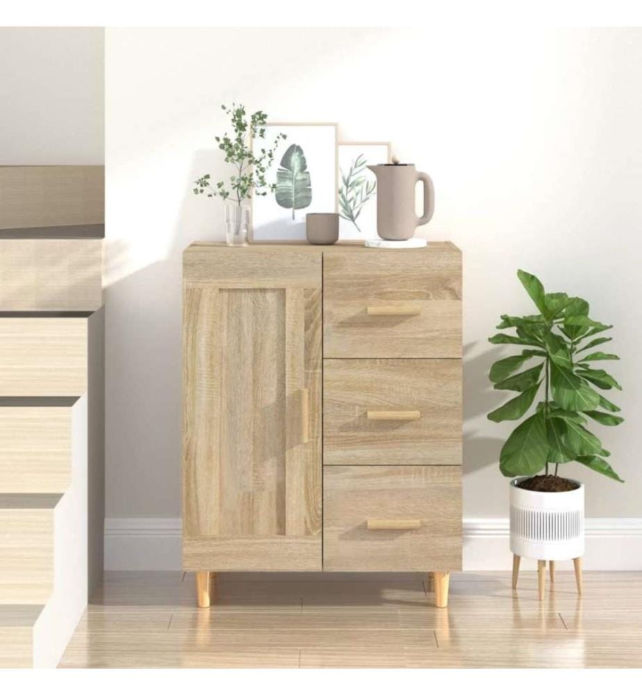 Sideboard Sonoma-Eiche 69,5x34x90 cm Holzwerkstoff