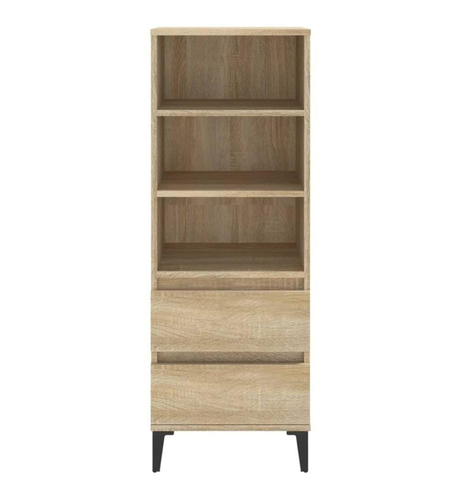 Highboard Sonoma-Eiche 40x36x110 cm Holzwerkstoff