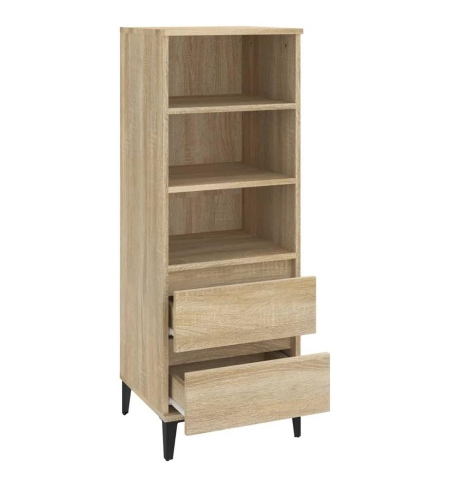 Highboard Sonoma-Eiche 40x36x110 cm Holzwerkstoff