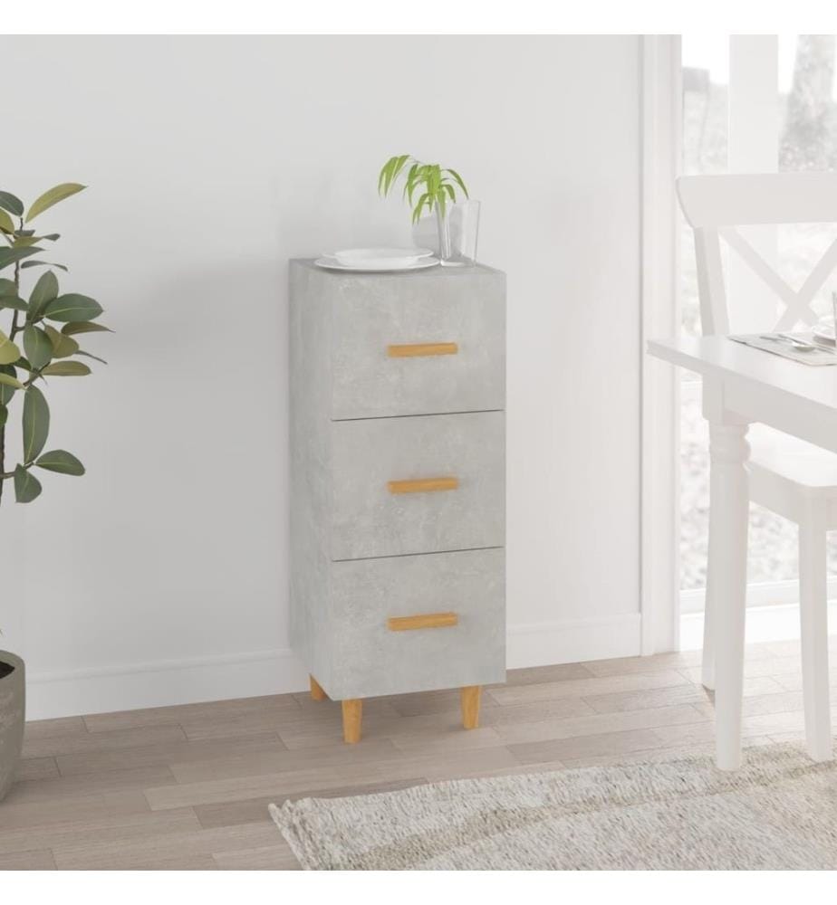 Sideboard Betongrau 34,5x34x90 cm Holzwerkstoff