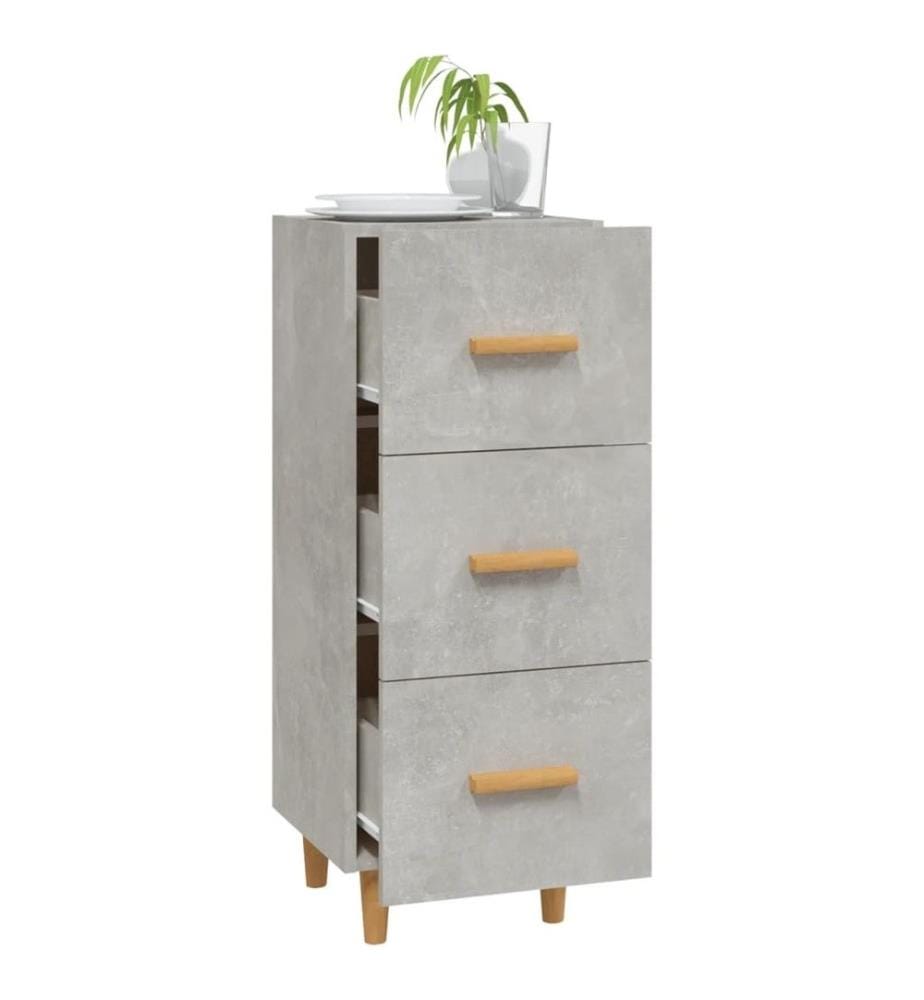 Sideboard Betongrau 34,5x34x90 cm Holzwerkstoff