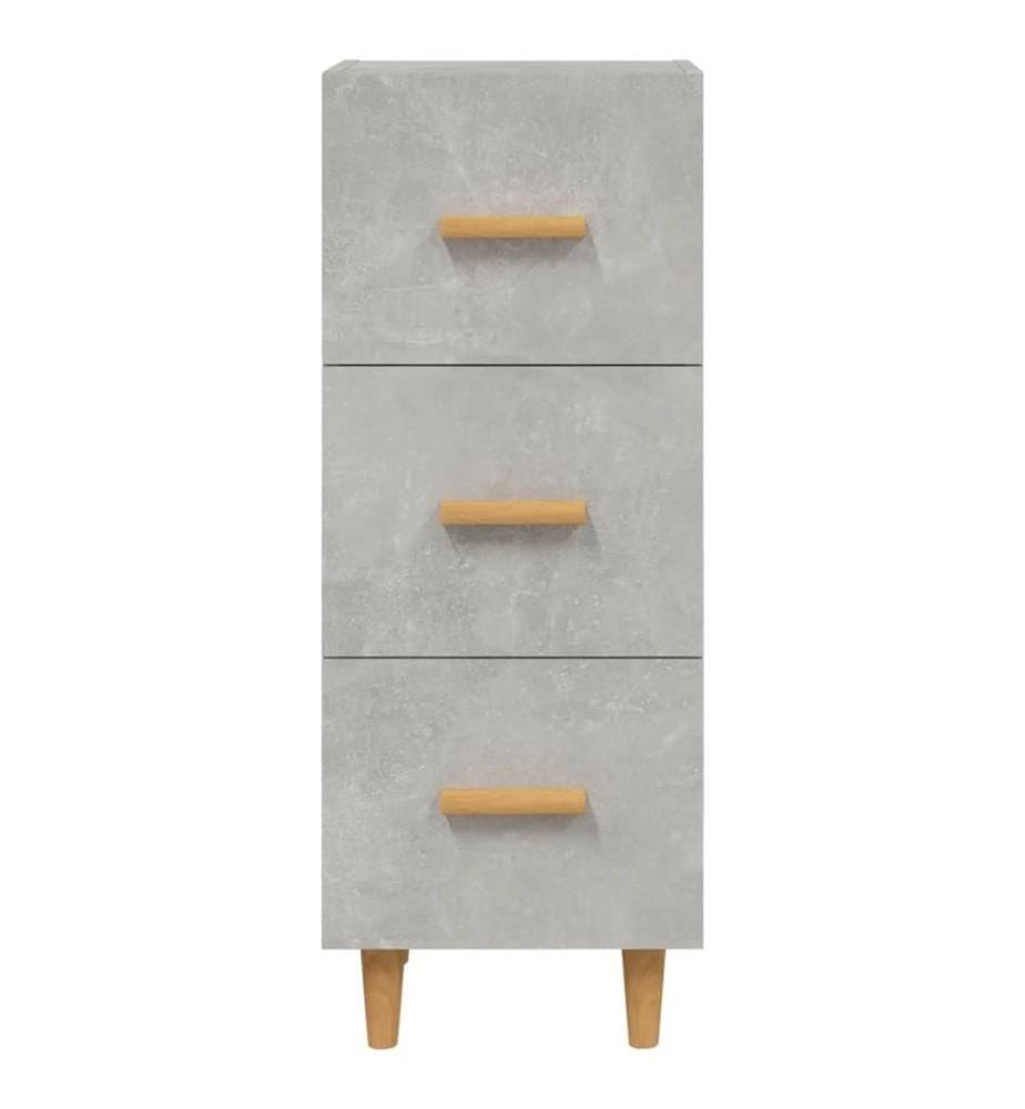 Sideboard Betongrau 34,5x34x90 cm Holzwerkstoff