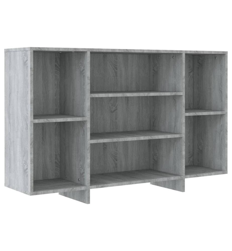 Sideboard Grau Sonoma 120x30x75 cm Holzwerkstoff