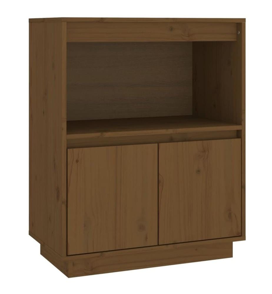 Sideboard Honigbraun 60x34x75 cm Massivholz Kiefer