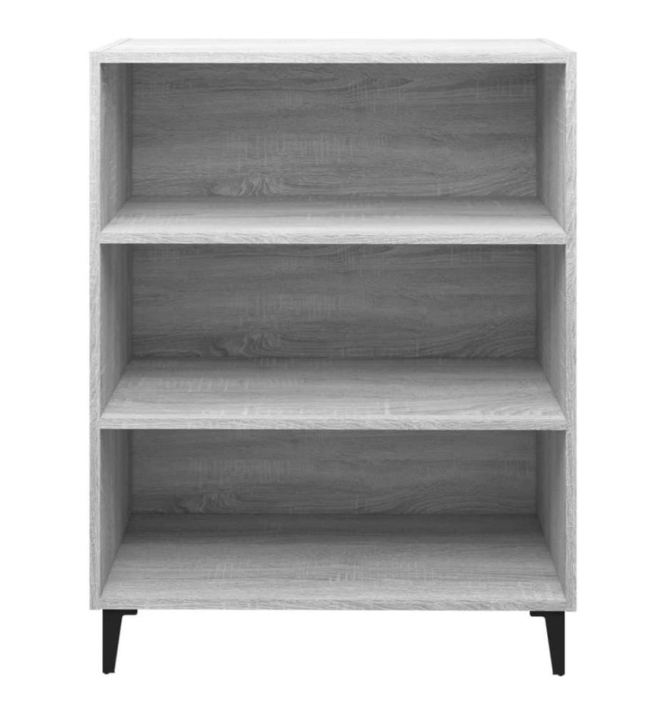 Sideboard Grau Sonoma 69,5x32,5x90 cm Holzwerkstoff