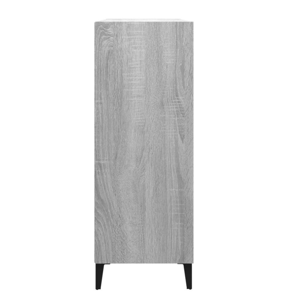Sideboard Grau Sonoma 69,5x32,5x90 cm Holzwerkstoff
