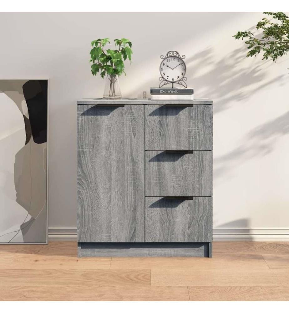 Buffet Sonoma gris 60x30x70 cm Bois d'ingénierie