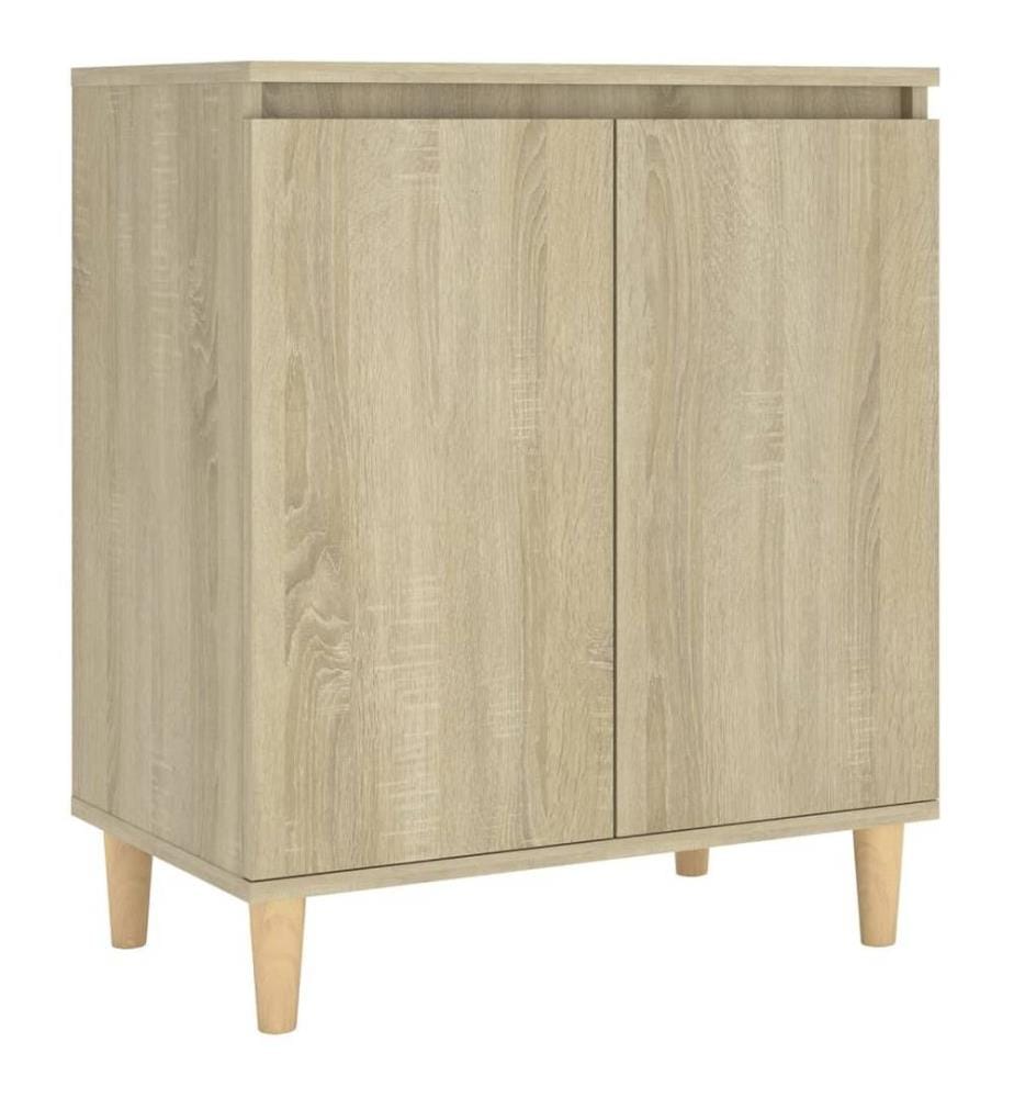 Sideboard mit Massivholz-Beinen Sonoma-Eiche 60x35x70 cm