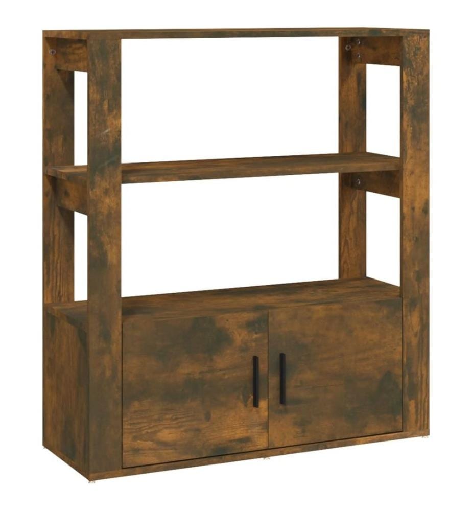 Sideboard Räuchereiche 80x30x90 cm Holzwerkstoff