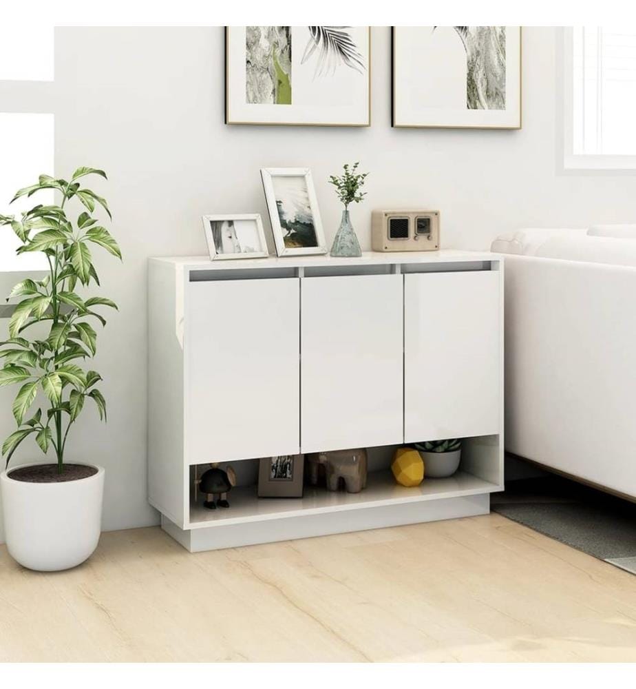 Sideboard Weiss 97x31x75 cm Holzwerkstoff