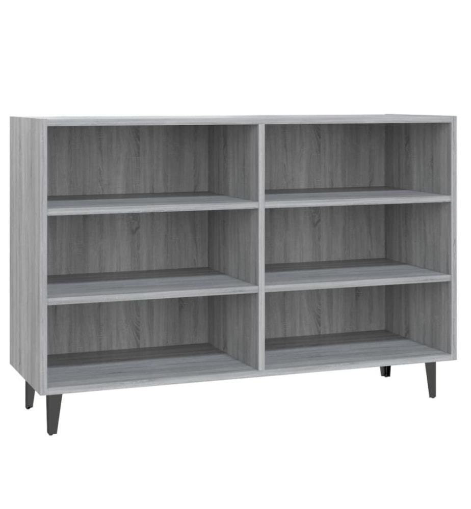 Sideboard Grau Sonoma 103,5x35x70 cm Holzwerkstoff