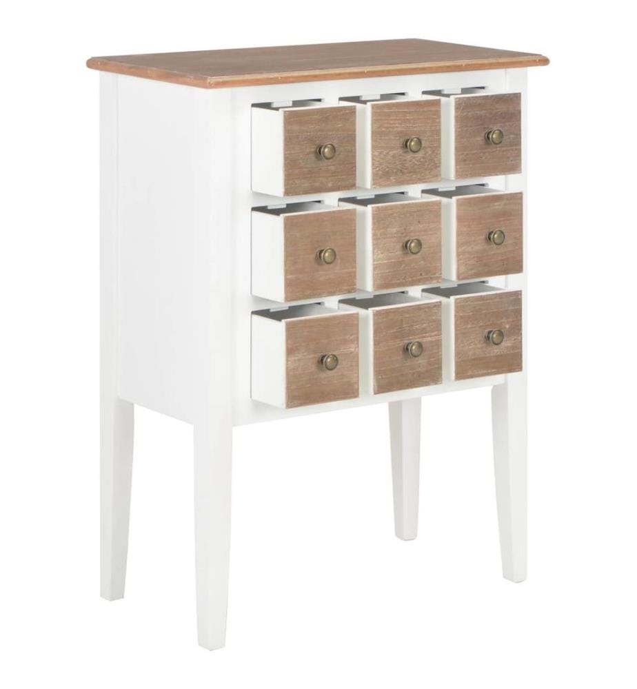 Buffet Blanc 54 x 30 x 80 cm Bois massif