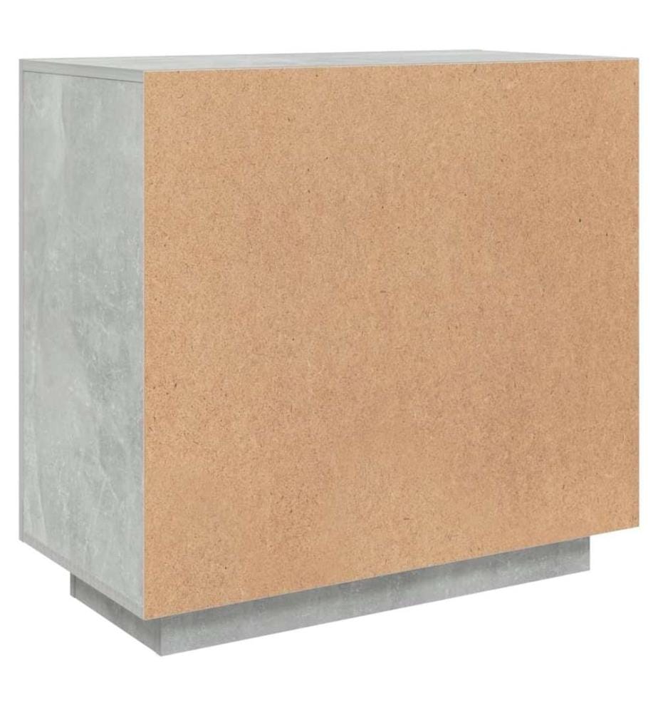 Sideboard Betongrau 80x40x75 cm Holzwerkstoff