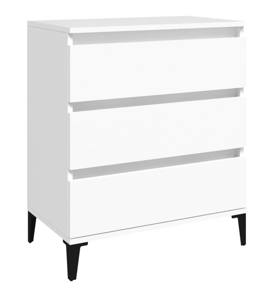 Buffet Blanc 60x35x70 cm Bois d'ingénierie