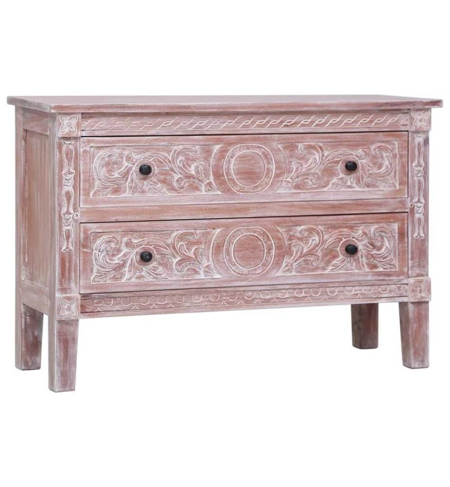 Buffet avec 2 tiroirs 90x30x60 cm Bois d'acajou massif