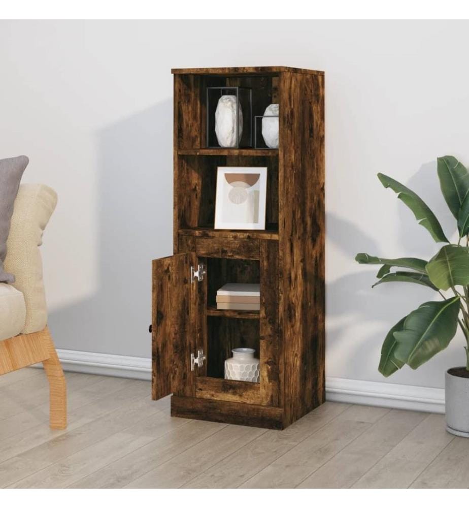 Highboard Räuchereiche 36x35,5x103,5 cm Holzwerkstoff