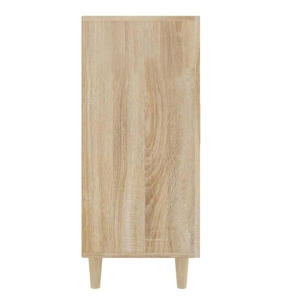 Buffet chêne sonoma 90x34x80 cm bois d'ingénierie