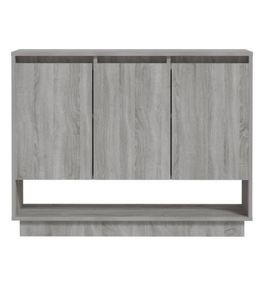 Sideboard Grau Sonoma 97x31x75 cm Holzwerkstoff