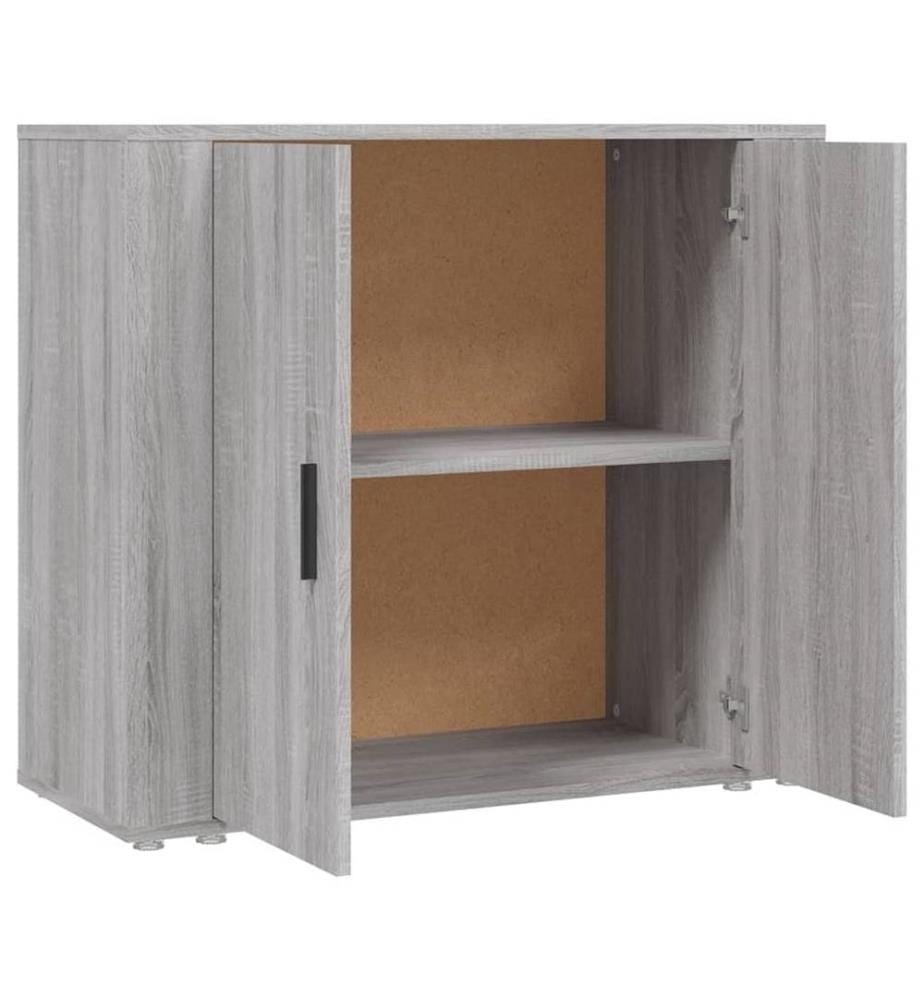 Buffet Sonoma gris 80x33x70 cm Bois d'ingénierie
