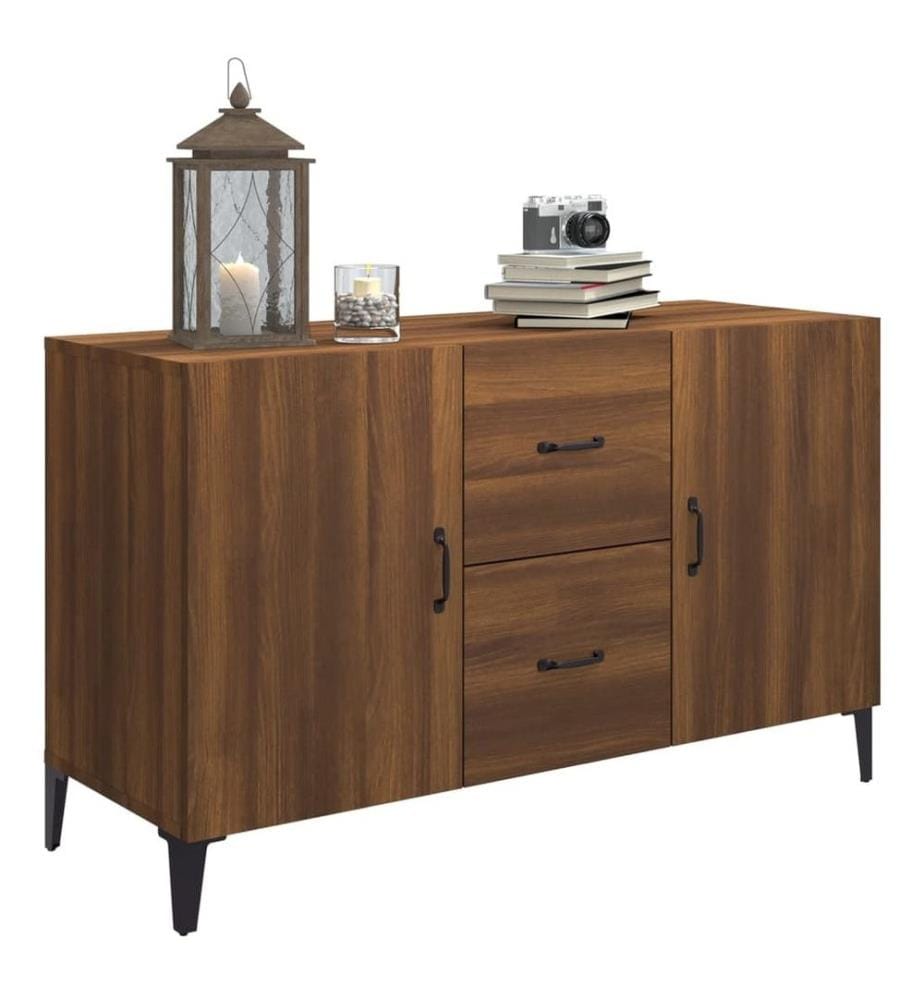 Sideboard Braun Eichen-Optik 100x36x60 cm Holzwerkstoff
