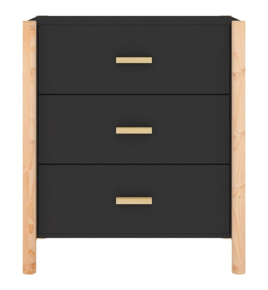 Sideboard Schwarz 62x38x70 cm Holzwerkstoff