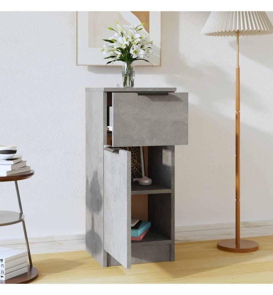 Sideboard Betongrau 30x30x70 cm Holzwerkstoff