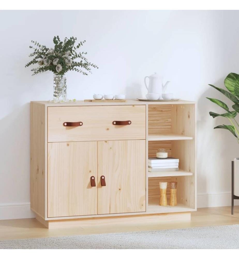 Buffet 98,5x40x75 cm Bois massif de pin