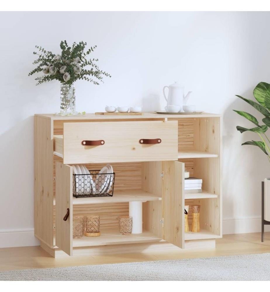 Buffet 98,5x40x75 cm Bois massif de pin