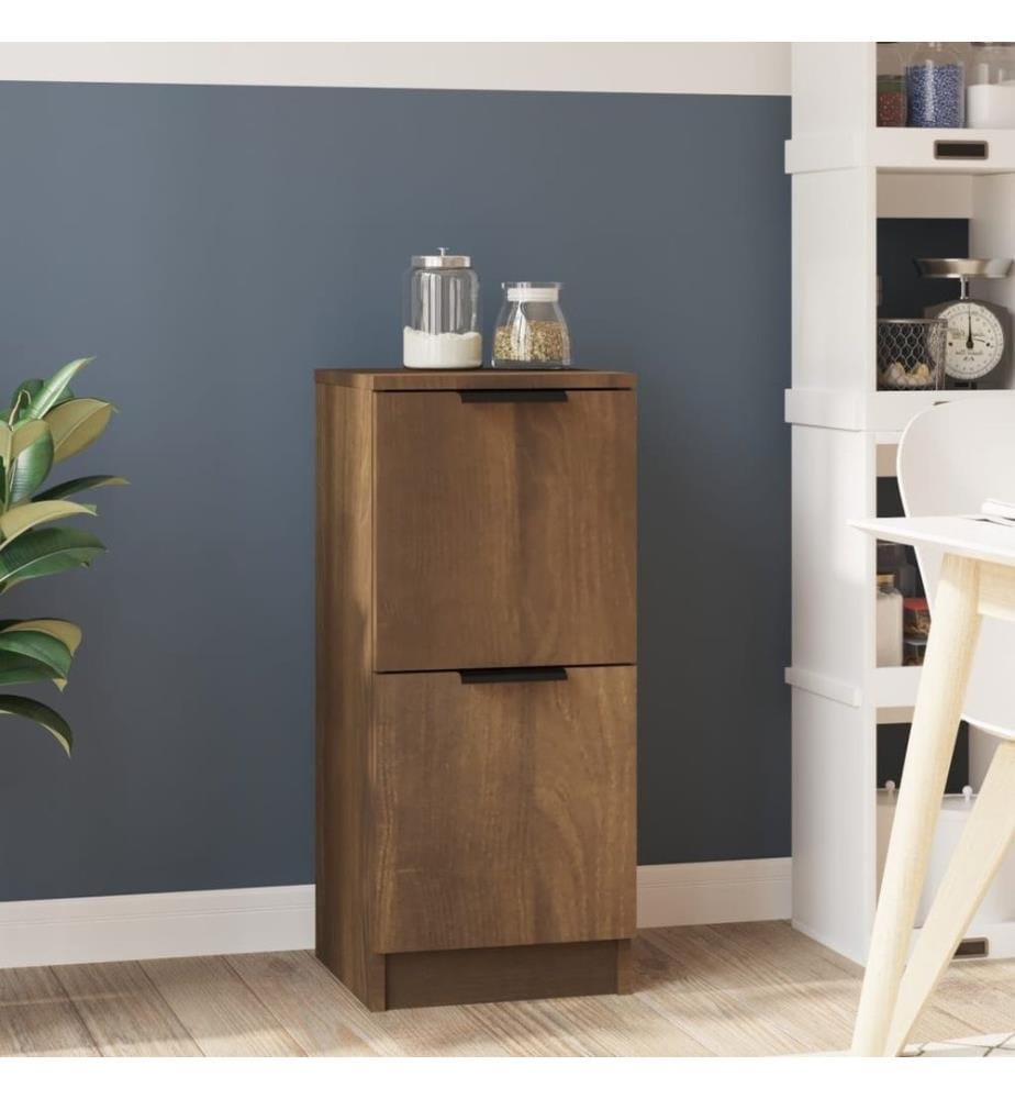 Sideboard Braun Eichen-Optik 30x30x70 cm Holzwerkstoff