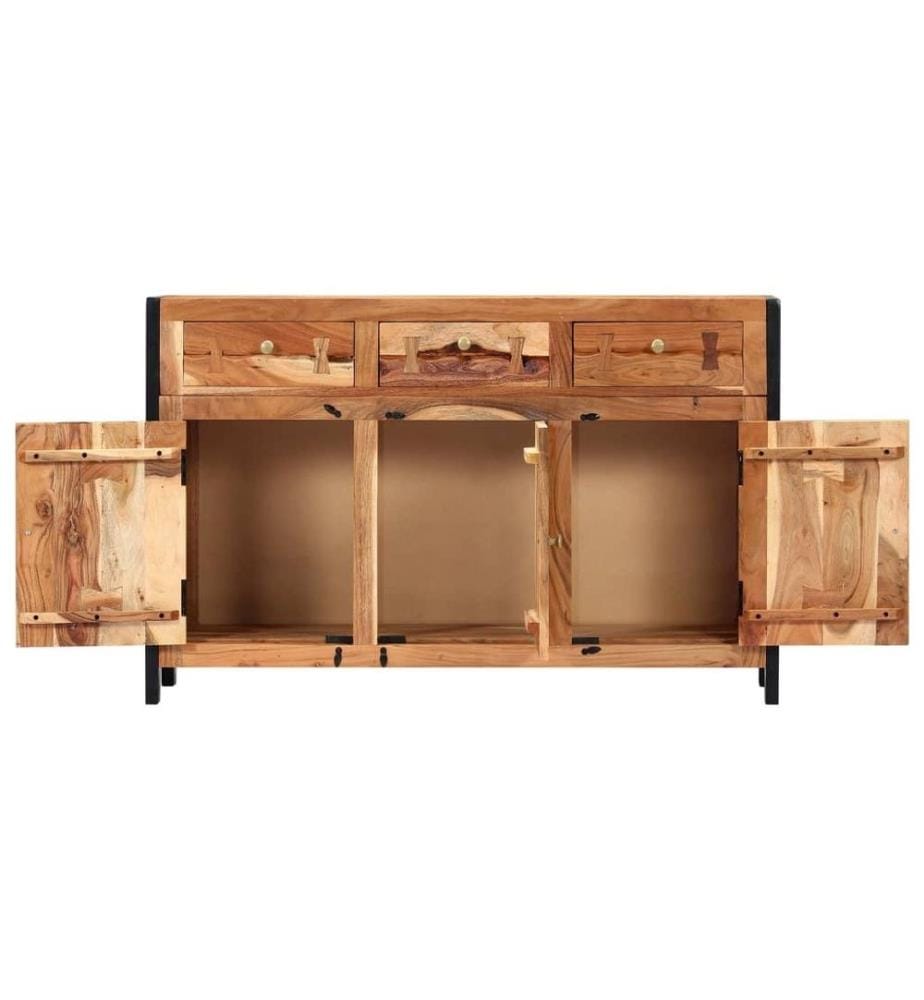 Sideboard 120x35x75 cm Akazie Massivholz