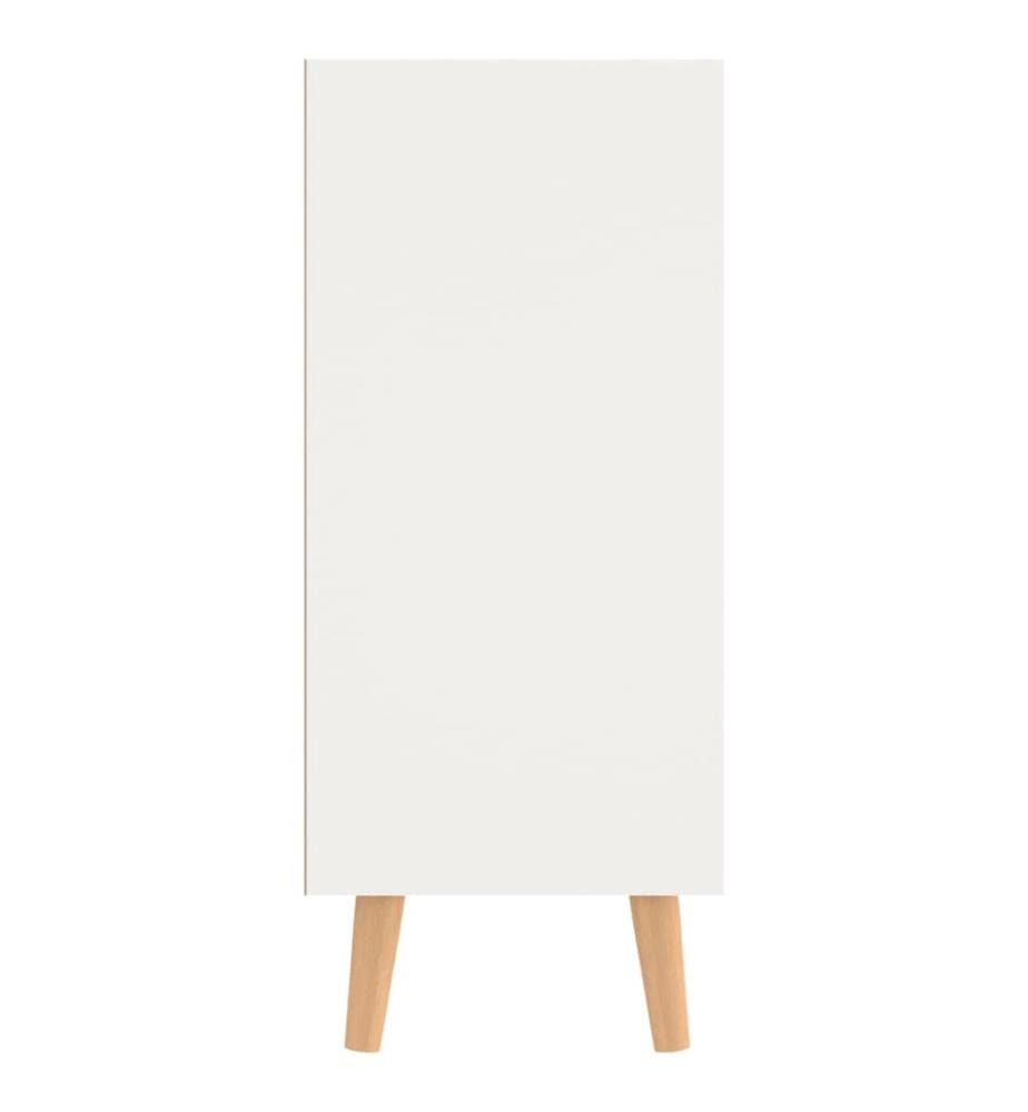 Sideboard Weiss Sonoma-Eiche 90x30x72 cm Holzwerkstoff