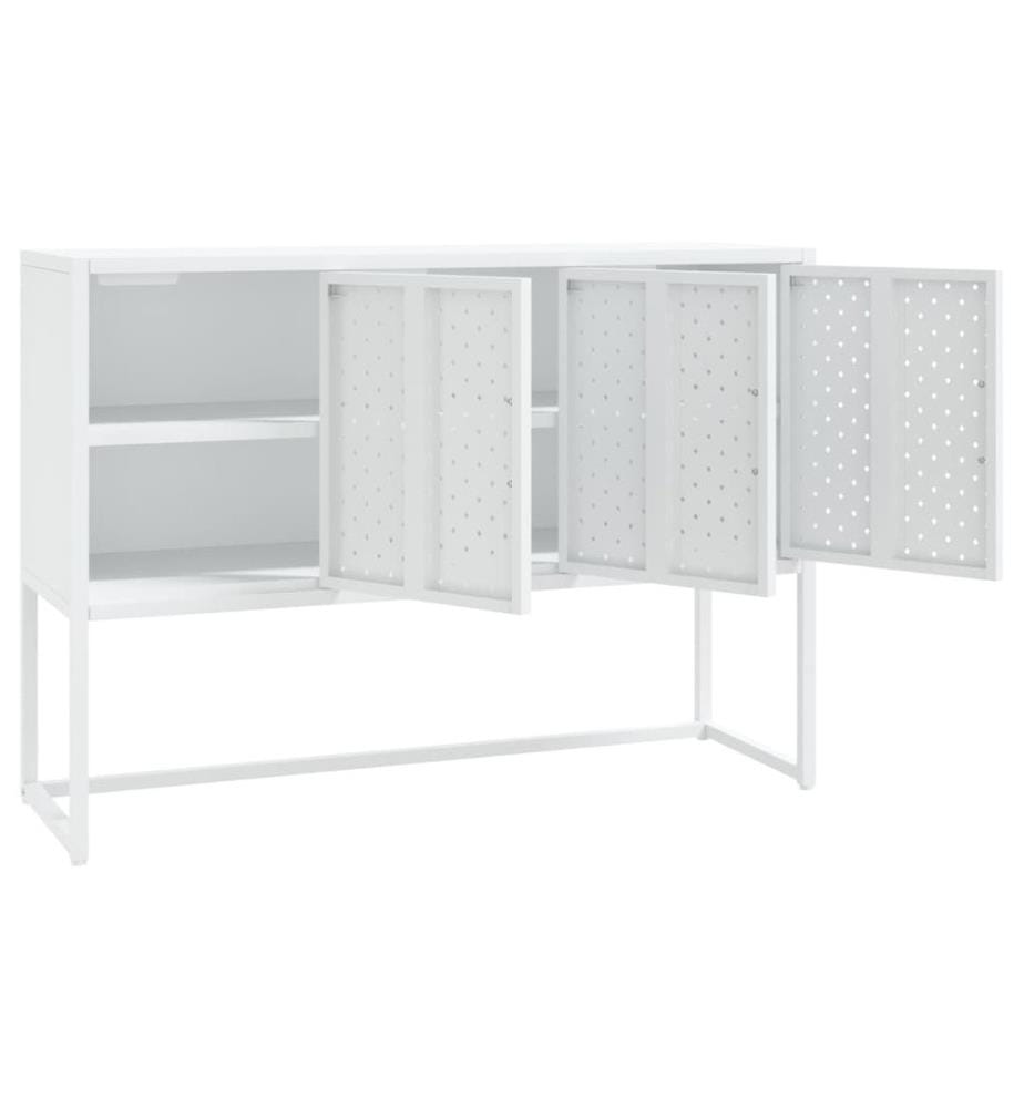 Sideboard Weiss 105x35x75 cm Stahl