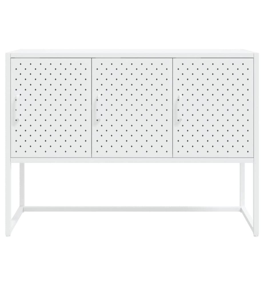 Sideboard Weiss 105x35x75 cm Stahl