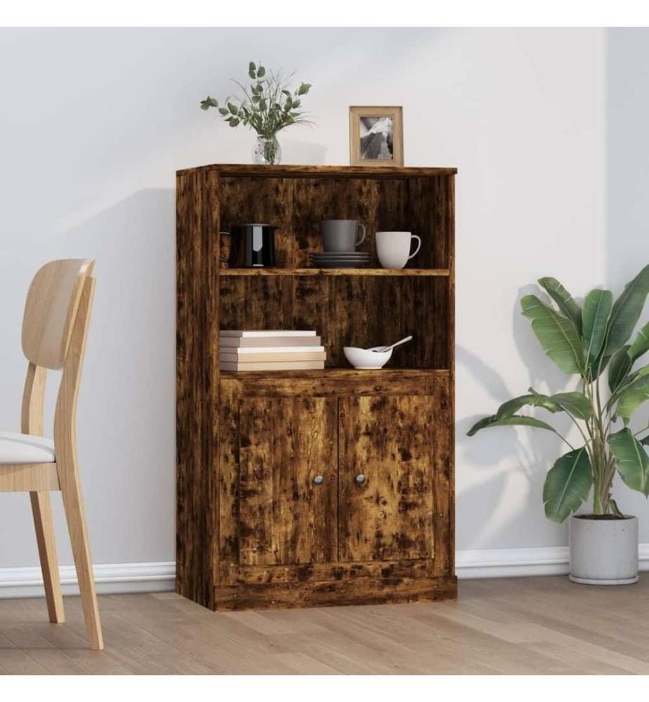 Highboard Räuchereiche 60x35,5x103,5 cm Holzwerkstoff