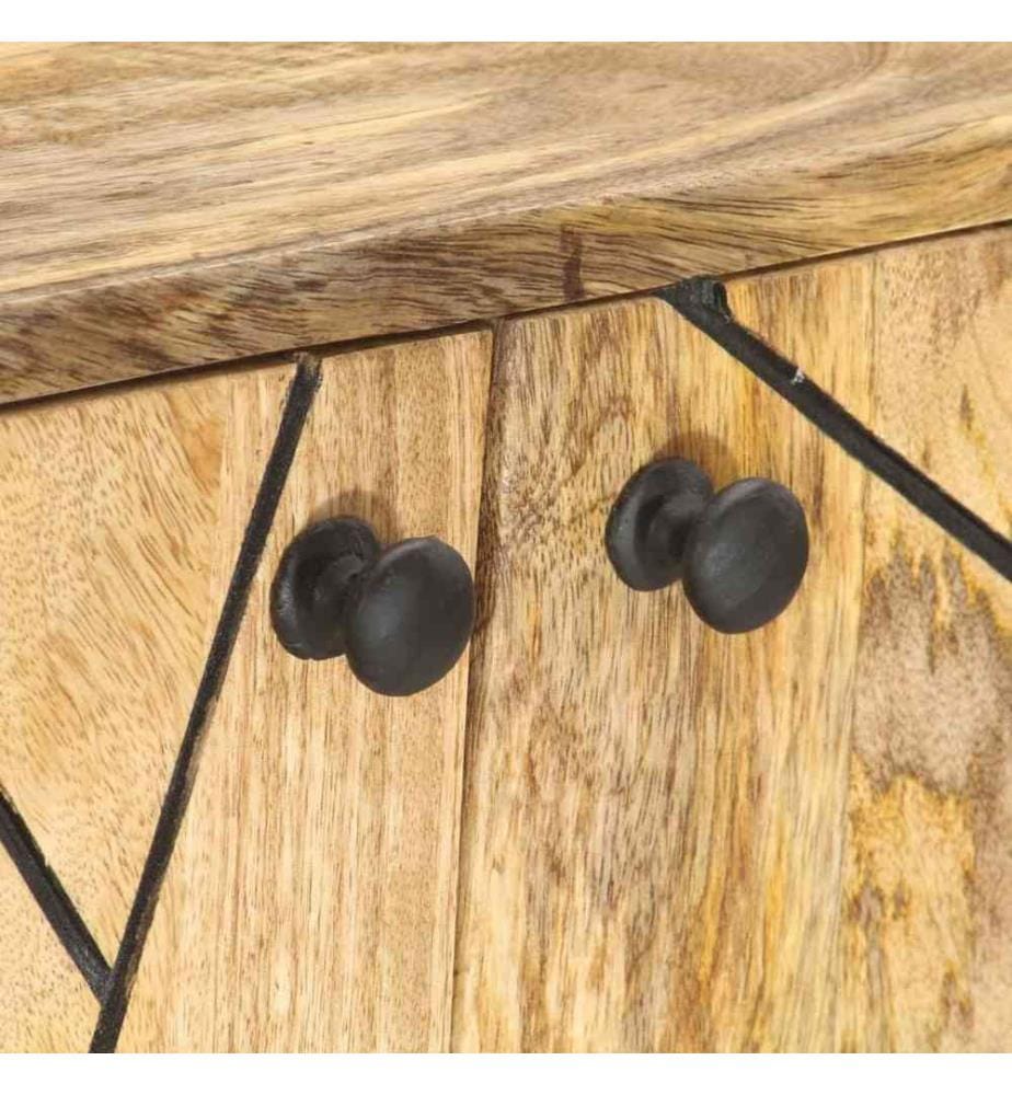 Buffet 118x30x75 cm Bois de manguier massif