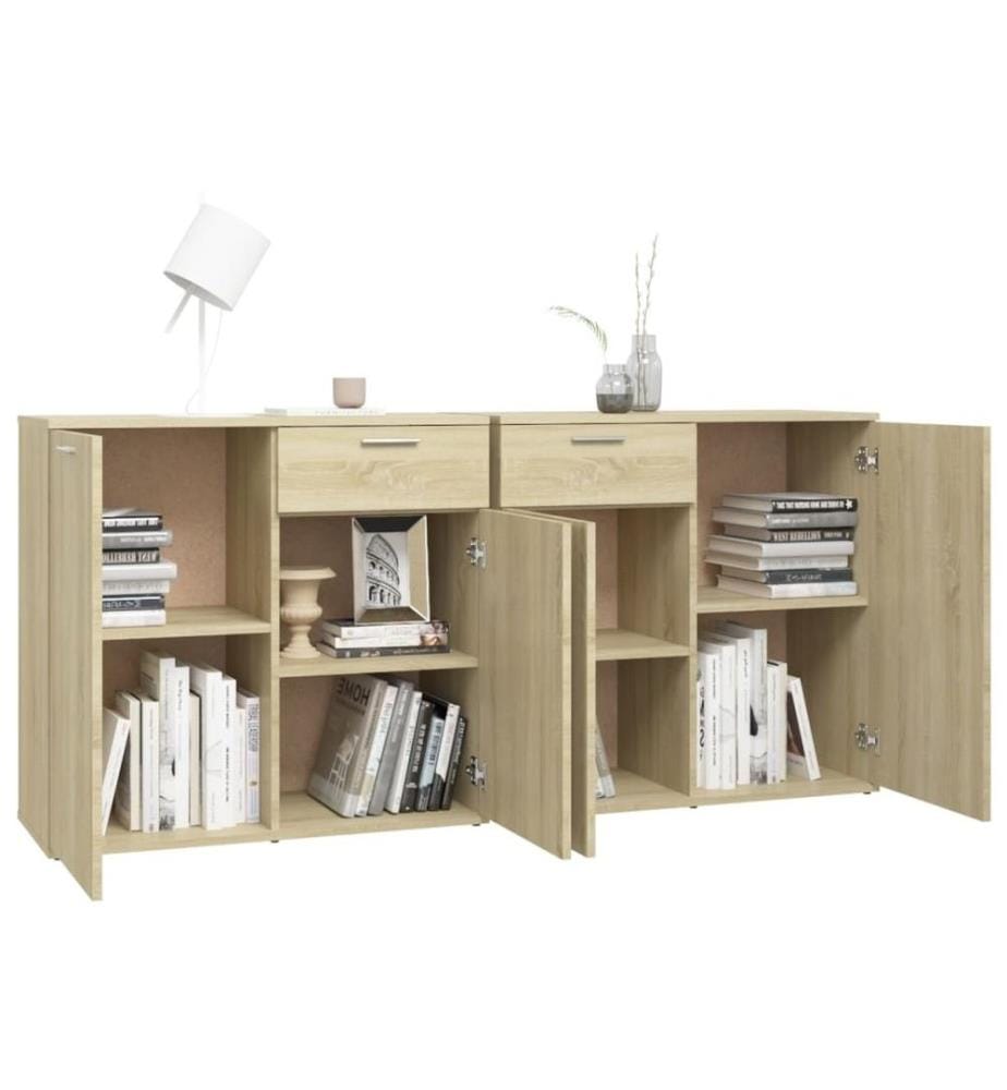 Sideboard Sonoma-Eiche 160x36x75 cm Holzwerkstoff