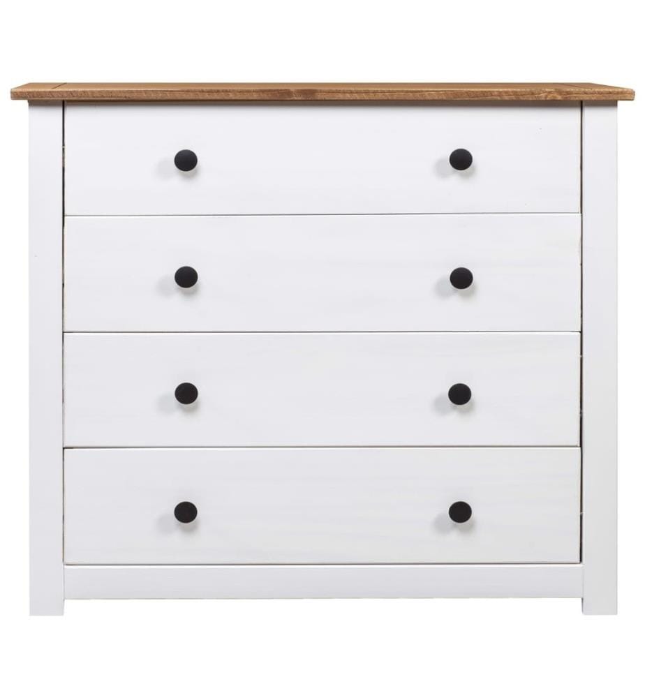 Armoire latérale Blanc 80x40x73 cm Pin Assortiment Panama