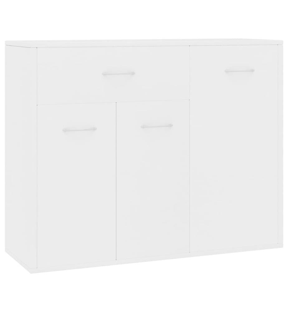 Buffet Blanc 88x30x70 cm Bois d'ingénierie