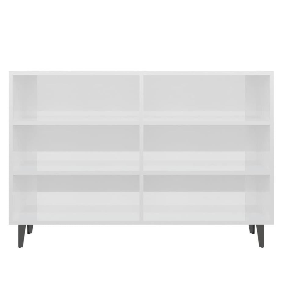 Sideboard Hochglanz-Weiss 103,5x35x70 cm Holzwerkstoff