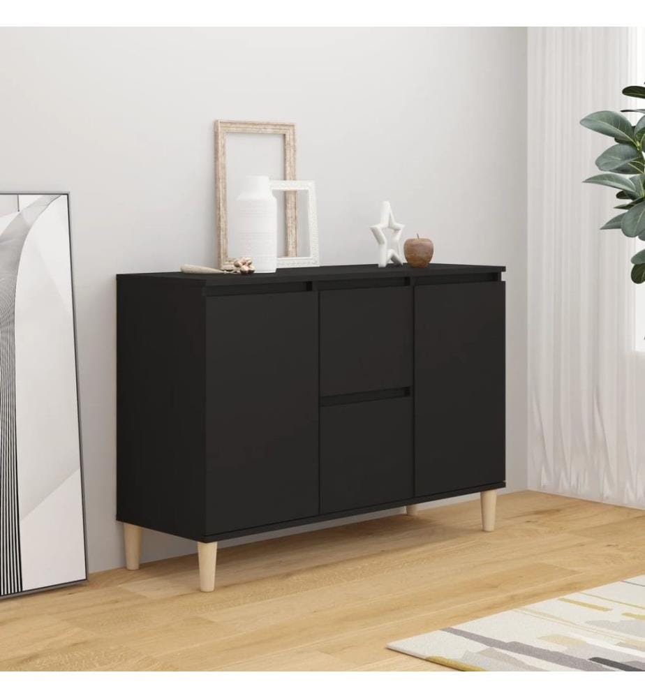 Sideboard Schwarz 103,5x35x70 cm Holzwerkstoff