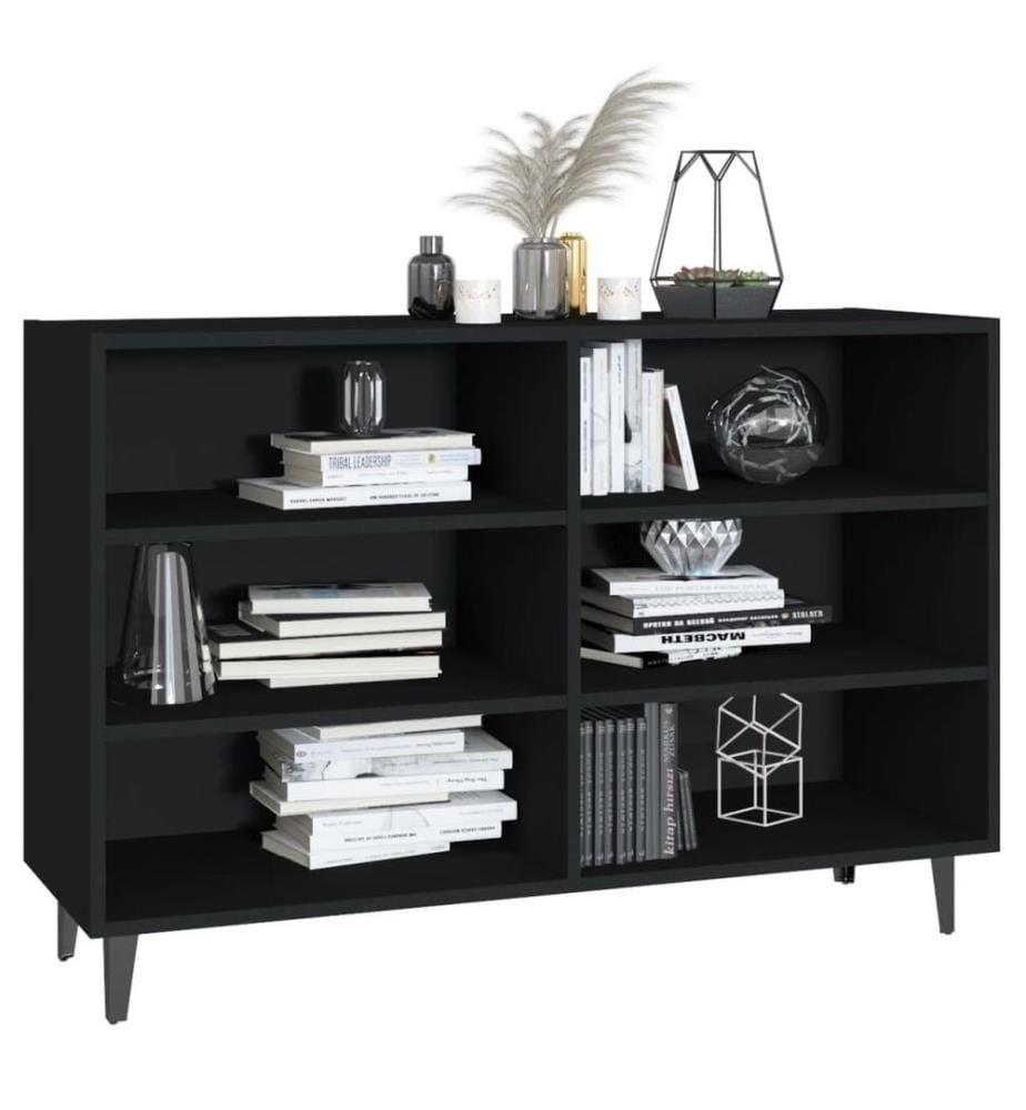 Buffet Noir 103,5x35x70 cm Aggloméré