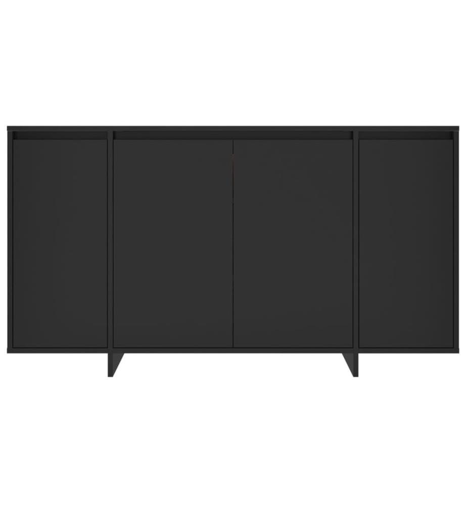 Sideboard Schwarz 135x41x75 cm Holzwerkstoff